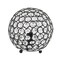 Lalia Home Elipse Medium 8" Contemporary Metal Crystal Round Sphere Glamourous Orb Table Lamp For Living Room, Restoration Bronze